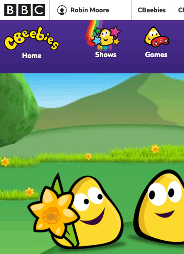 Cbeebies website