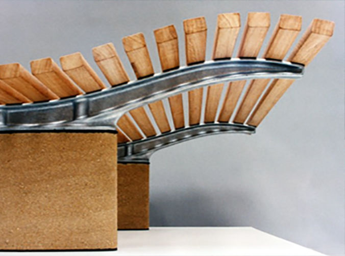 Curved bench