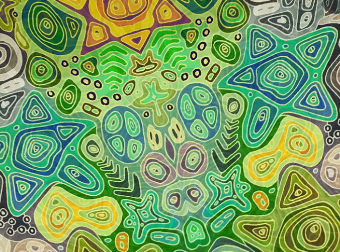 Green friendly looking pattern
